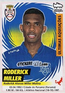Sticker Roderick Miller (Feirense) - Futebol 2018-2019 n. 398 - Panini