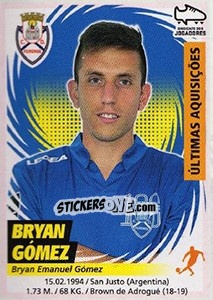 Sticker Bryan Gómez (Feirense) - Futebol 2018-2019 n. 399 - Panini