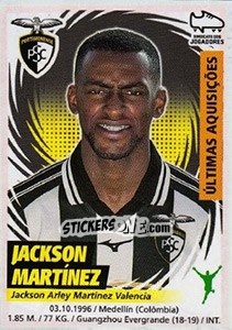 Cromo Jackson Martínez (Portimonense) - Futebol 2018-2019 - Panini