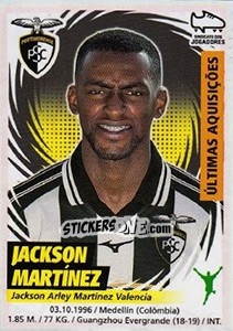 Sticker Jackson Martínez (Portimonense) - Futebol 2018-2019 n. 405 - Panini