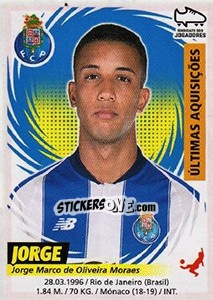 Sticker Jorge (Porto) - Futebol 2018-2019 - Panini