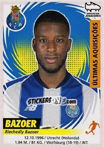 Sticker Riechedly Bazoer (Porto) - Futebol 2018-2019 n. 410 - Panini
