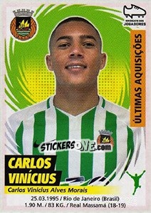 Sticker Carlos Vinícius (Rio Ave) - Futebol 2018-2019 n. 412 - Panini