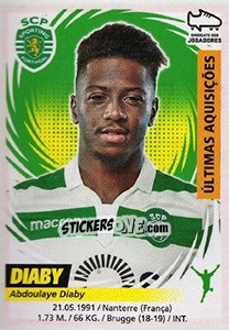 Sticker Abdoulaye Diaby (Sporting) - Futebol 2018-2019 n. 417 - Panini