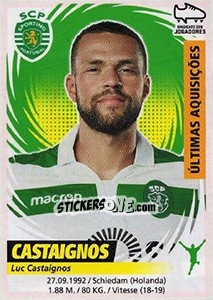 Sticker Luc Castaignos (Sporting) - Futebol 2018-2019 - Panini