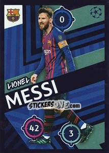 Sticker Lionel Messi - UEFA Champions League 2018-2019 n. 6 - Topps