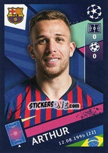 Sticker Arthur - UEFA Champions League 2018-2019 n. 16 - Topps