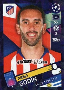 Sticker Diego Godín - UEFA Champions League 2018-2019 n. 24 - Topps