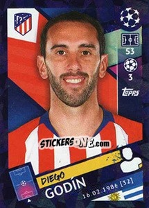 Cromo Diego Godín - UEFA Champions League 2018-2019 - Topps