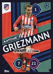 Sticker Antoine Griezmann - UEFA Champions League 2018-2019 n. 25 - Topps