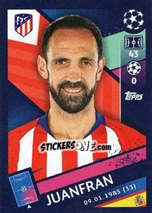 Sticker Juanfran - UEFA Champions League 2018-2019 n. 27 - Topps