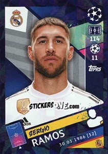 Sticker Sergio Ramos - UEFA Champions League 2018-2019 - Topps