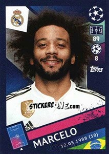 Sticker Marcelo - UEFA Champions League 2018-2019 - Topps