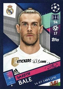Sticker Gareth Bale - UEFA Champions League 2018-2019 n. 57 - Topps