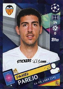 Sticker Daniel Parejo - UEFA Champions League 2018-2019 n. 62 - Topps