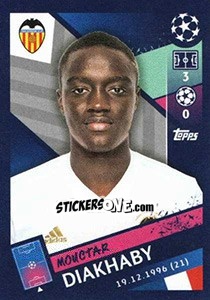 Sticker Mouctar Diakhaby - UEFA Champions League 2018-2019 n. 70 - Topps