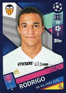 Sticker Rodrigo Moreno - UEFA Champions League 2018-2019 n. 77 - Topps