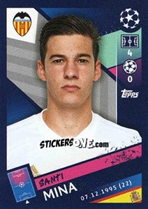 Sticker Santi Mina - UEFA Champions League 2018-2019 - Topps