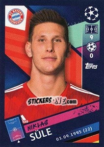 Sticker Niklas Süle - UEFA Champions League 2018-2019 n. 87 - Topps