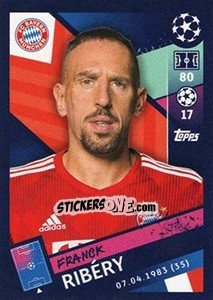 Sticker Franck Ribéry - UEFA Champions League 2018-2019 - Topps