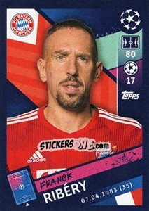 Sticker Franck Ribéry - UEFA Champions League 2018-2019 n. 92 - Topps