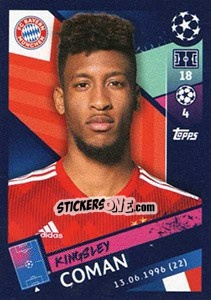 Sticker Kingsley Coman - UEFA Champions League 2018-2019 n. 95 - Topps