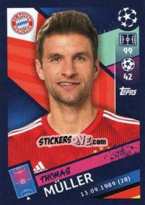 Sticker Thomas Müller - UEFA Champions League 2018-2019 n. 97 - Topps