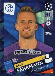 Sticker Ralf Fährmann - UEFA Champions League 2018-2019 n. 100 - Topps