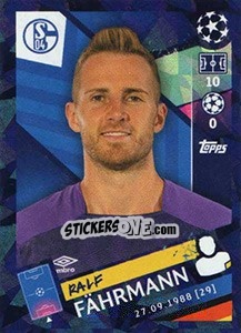 Sticker Ralf Fährmann - UEFA Champions League 2018-2019 - Topps