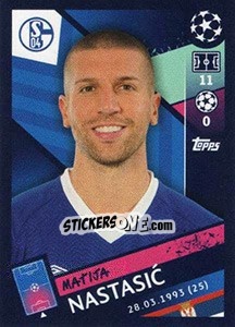 Sticker Matija Nastasic - UEFA Champions League 2018-2019 n. 103 - Topps