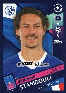 Sticker Benjamin Stambouli - UEFA Champions League 2018-2019 n. 106 - Topps
