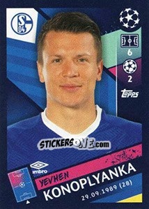 Sticker Yevhen Konoplyanka - UEFA Champions League 2018-2019 n. 112 - Topps