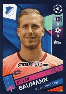 Sticker Oliver Baumann - UEFA Champions League 2018-2019 - Topps
