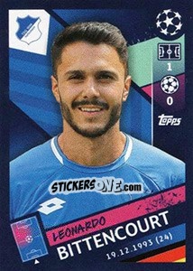 Sticker Leonardo Bittencourt - UEFA Champions League 2018-2019 n. 125 - Topps