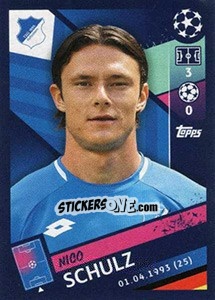 Sticker Nico Schulz - UEFA Champions League 2018-2019 n. 127 - Topps