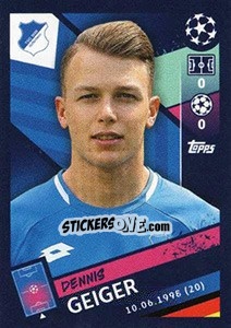 Sticker Dennis Geiger - UEFA Champions League 2018-2019 n. 128 - Topps