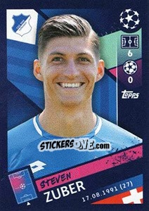 Sticker Steven Zuber - UEFA Champions League 2018-2019 n. 129 - Topps