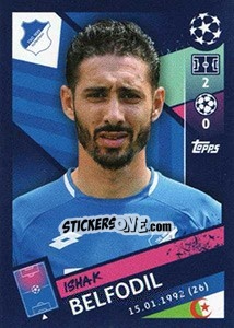 Sticker Ishak Belfodil - UEFA Champions League 2018-2019 n. 133 - Topps