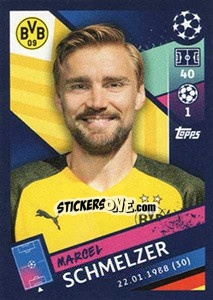 Sticker Marcel Schmelzer - UEFA Champions League 2018-2019 n. 141 - Topps