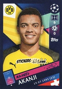 Sticker Manuel Akanji - UEFA Champions League 2018-2019 n. 145 - Topps