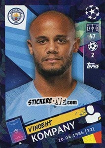 Sticker Vincent Kompany - UEFA Champions League 2018-2019 - Topps