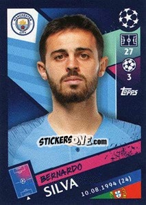 Sticker Bernardo Silva - UEFA Champions League 2018-2019 n. 169 - Topps