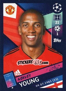 Sticker Ashley Young - UEFA Champions League 2018-2019 - Topps