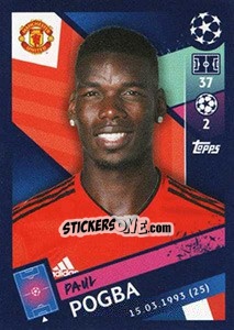 Sticker Paul Pogba - UEFA Champions League 2018-2019 n. 185 - Topps