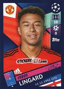 Sticker Jesse Lingard - UEFA Champions League 2018-2019 n. 188 - Topps