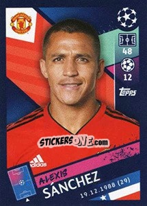 Sticker Alexis Sánchez - UEFA Champions League 2018-2019 n. 190 - Topps