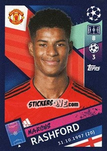 Sticker Marcus Rashford - UEFA Champions League 2018-2019 n. 191 - Topps