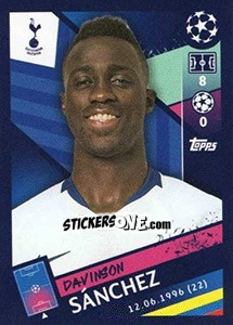 Sticker Dávinson Sánchez - UEFA Champions League 2018-2019 - Topps