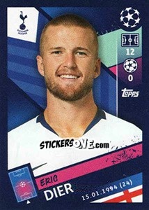 Sticker Eric Dier - UEFA Champions League 2018-2019 n. 203 - Topps