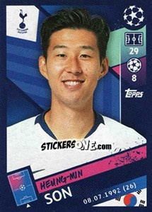 Sticker Heung-Min Son - UEFA Champions League 2018-2019 n. 210 - Topps